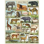 Animal World Vintage Pussel 1000 bitar